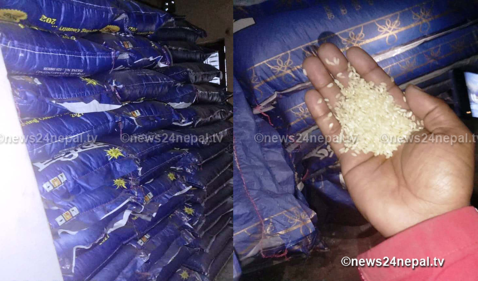 वडा अध्यक्षले राहतको चामल लुकाएको अबस्थामा ४५० बोरा भेटियो,गोदाम सिल