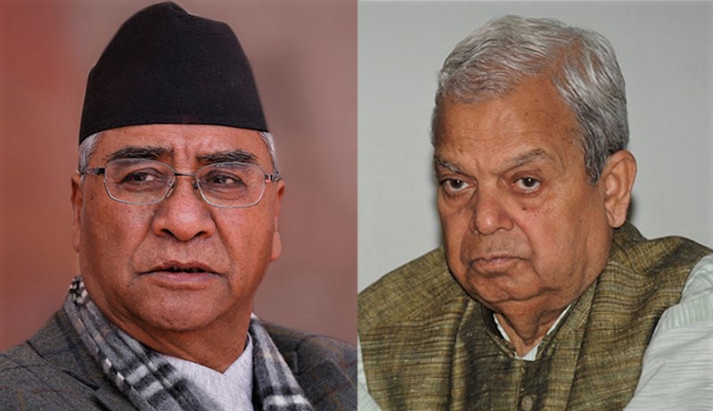 प्रधानमन्त्री देउवाले मागे जसपाका अध्यक्ष महन्थ ठाकुर समूहसँग विश्वासको मत