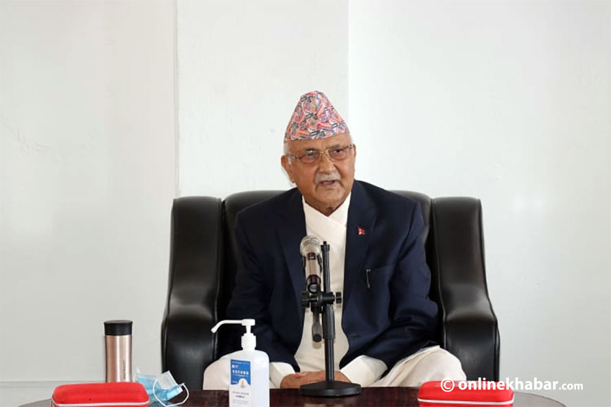 एमसीसीबारे देउवा र प्रचण्डमध्ये एकजनाले झुट बोले हामिले पास नगर्नुहोस भनेका छौ : ओली