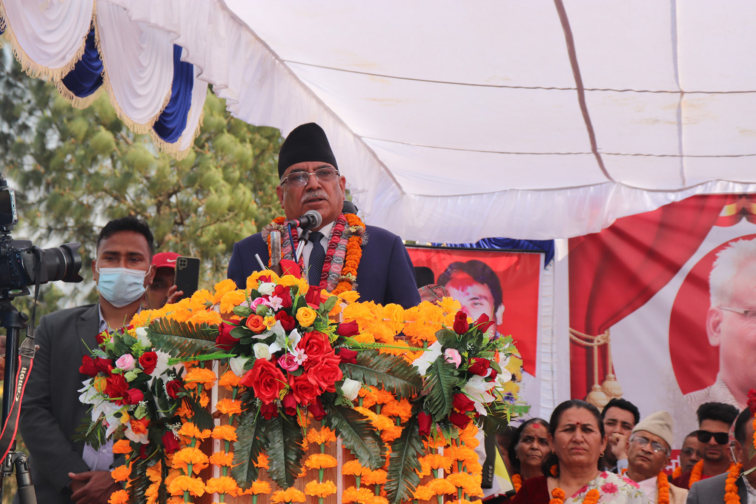 पक्ष–विपक्ष हुन सक्छ, गीत राम्रो बनेको छ सहज रुपमा हेर्नुपर्छ : अध्यक्ष दाहाल