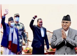 प्रचण्ड–माधवलाई आउट गर्दै गठबन्धनमा एकाएक भित्रिए ओली र विप्लव !