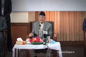पाँचदलीय गठबन्धनका नेताहरूसँग कुनै गन्तव्य नभएको अध्यक्ष ओलीको टिप्पणी