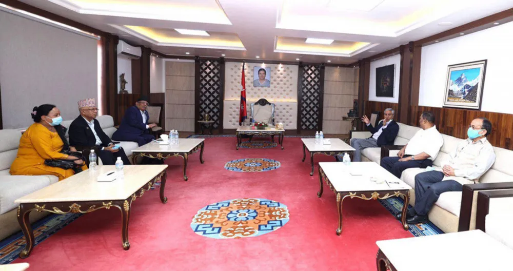 राष्ट्रपतिले संविधान उल्लंघन गरेको सत्ता गठबन्धनको निष्कर्ष राजिनामा नदिए महाअभियोग