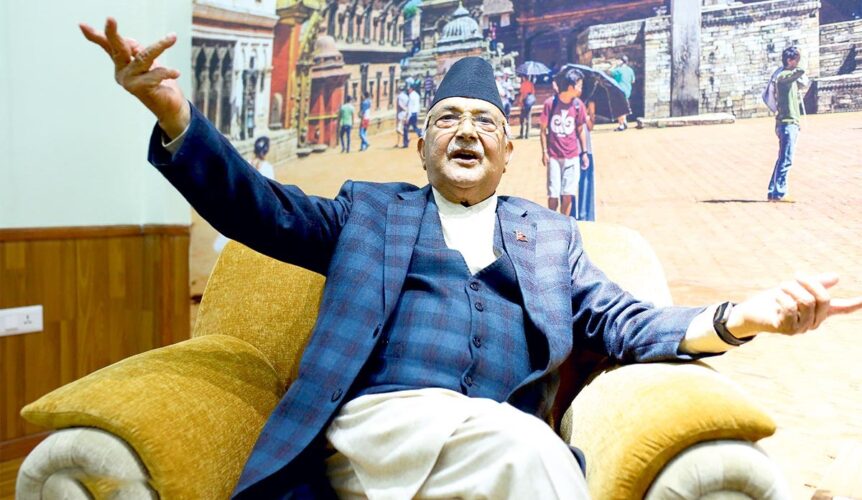 ‘एमाले बाहेक अरूलाई भोट दिने ठाउँ नै छैन’ एमालेलाइ भाेट नदिए त पाप लाग्छ : केपी शर्मा ओली